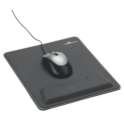 Tappetino per mouse rettangolare con supporto per polso Durable Ergotop® nero 5703-58